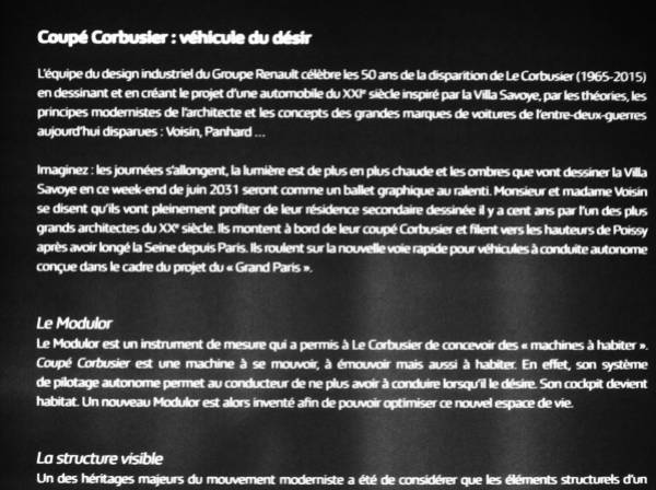 Coupé Corbusier . Renault 2015 -7