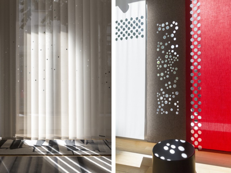 Play with light through Lily's panels