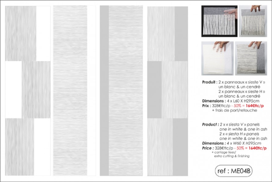 "siesta V" & "siesta H" sliding panels