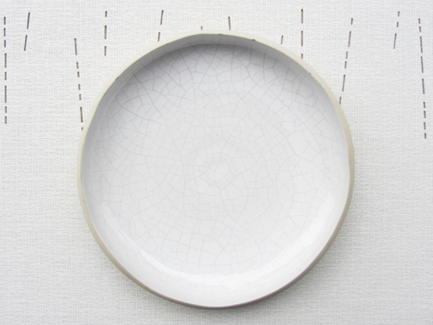 set de table blanc design "mikado"