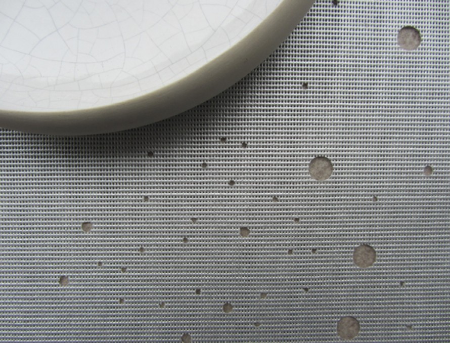 "milky way" steel grey place mat