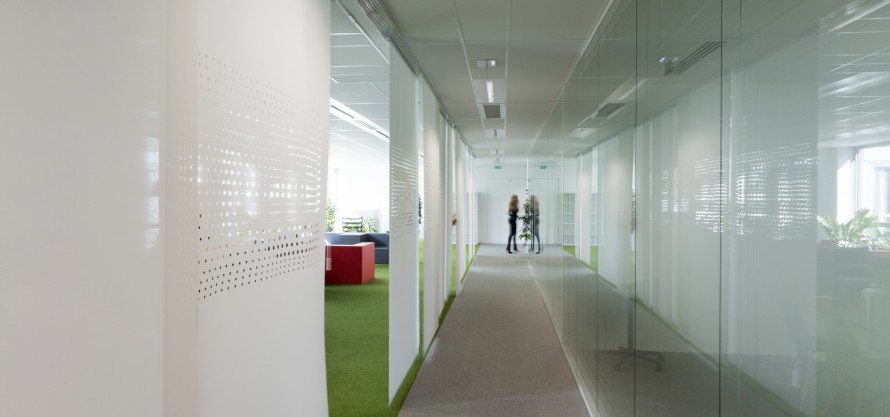 Create a corridor with sliding panels