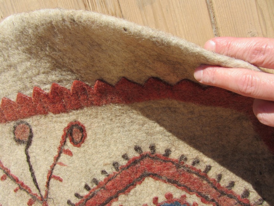 thickness of hand-made felt