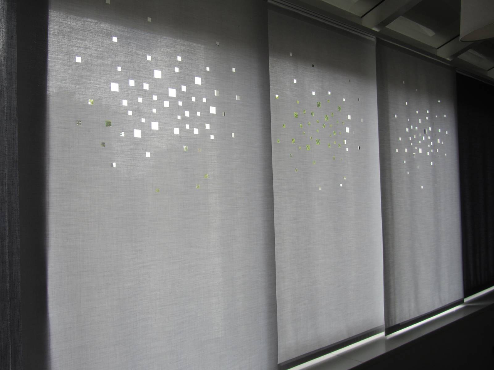 Panneaux japonais translucides "Lumières de la ville" - exemple de réalisation 4