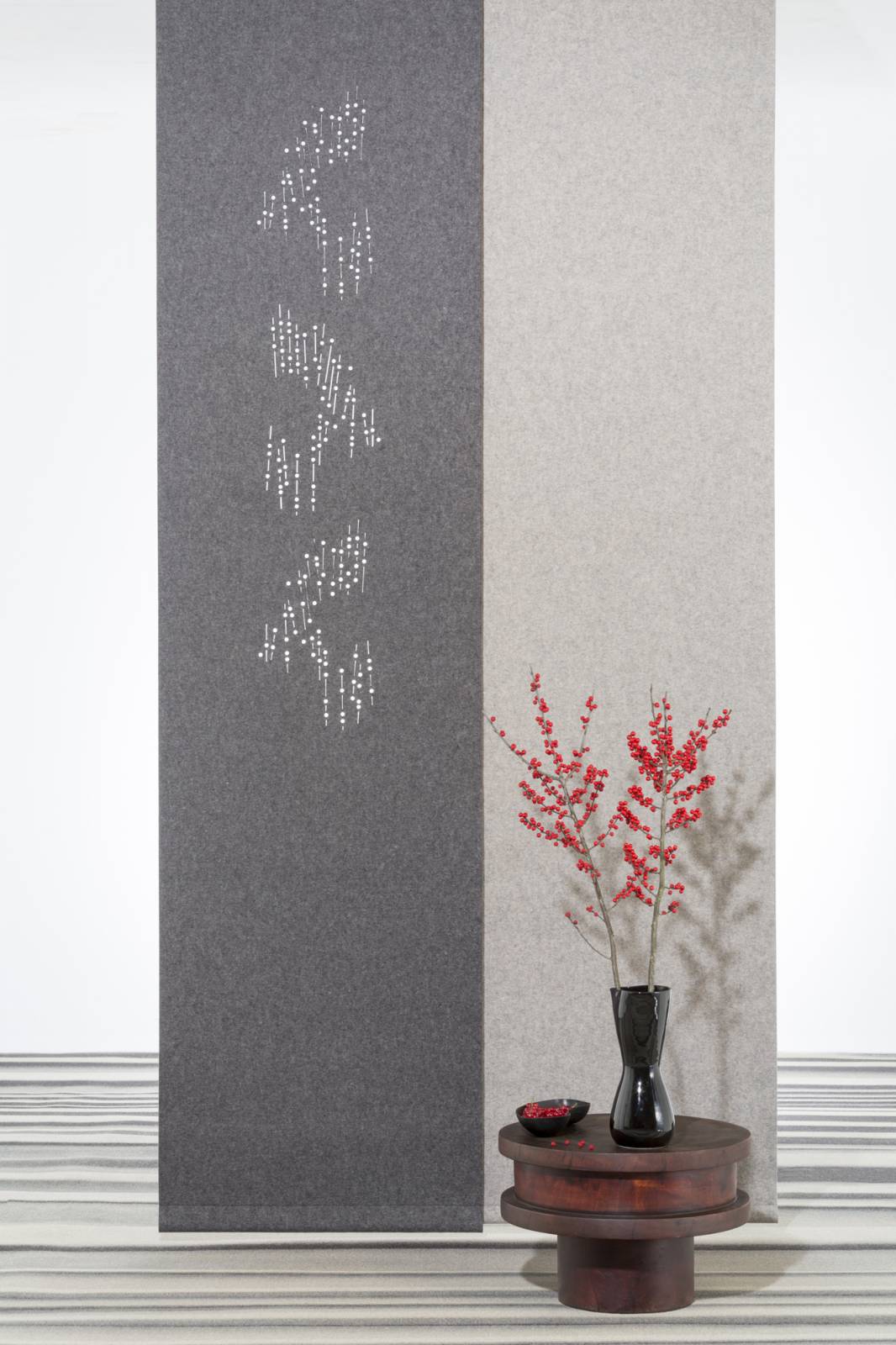 "Cloud of flowers" acoustic sliding panels