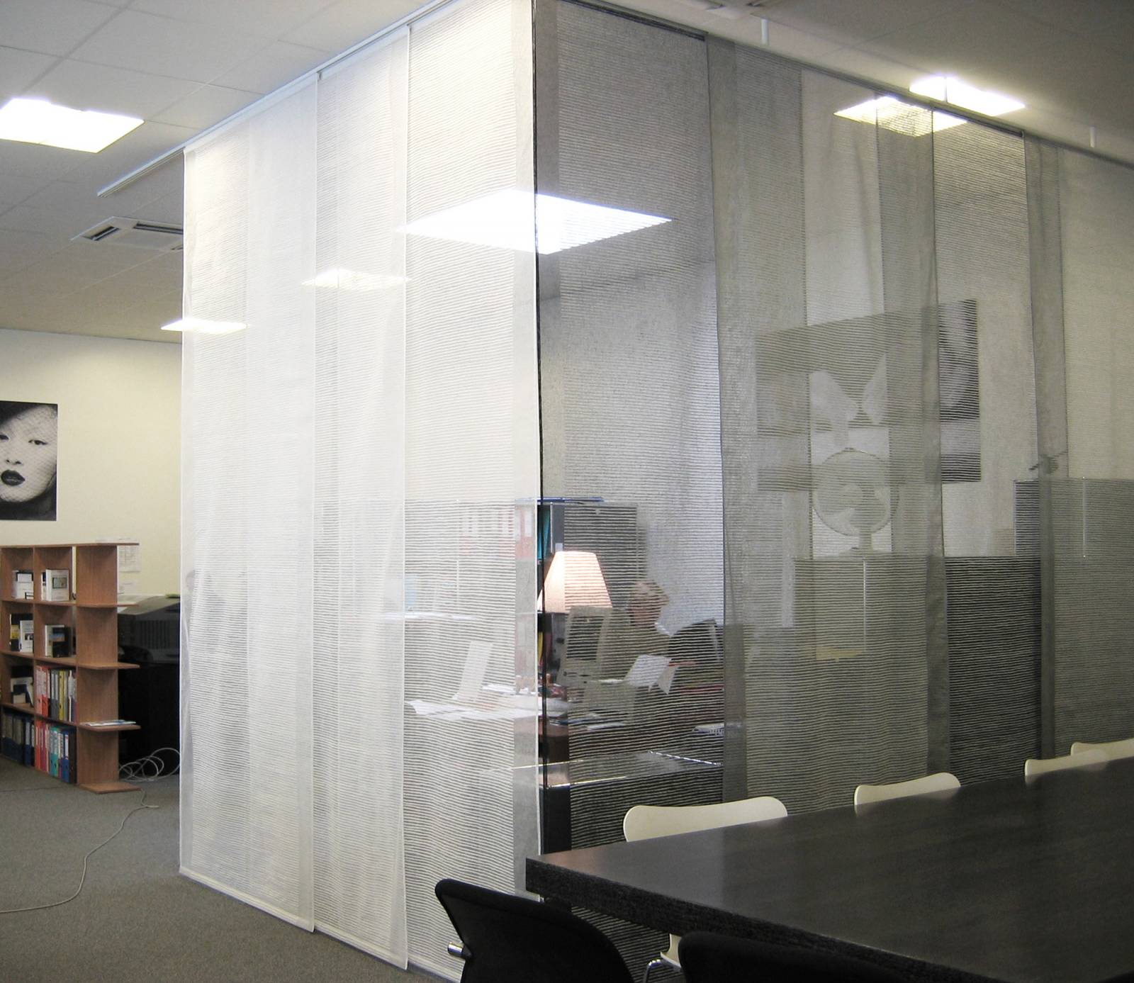 "Siesta H" transparent sliding panel - example 14