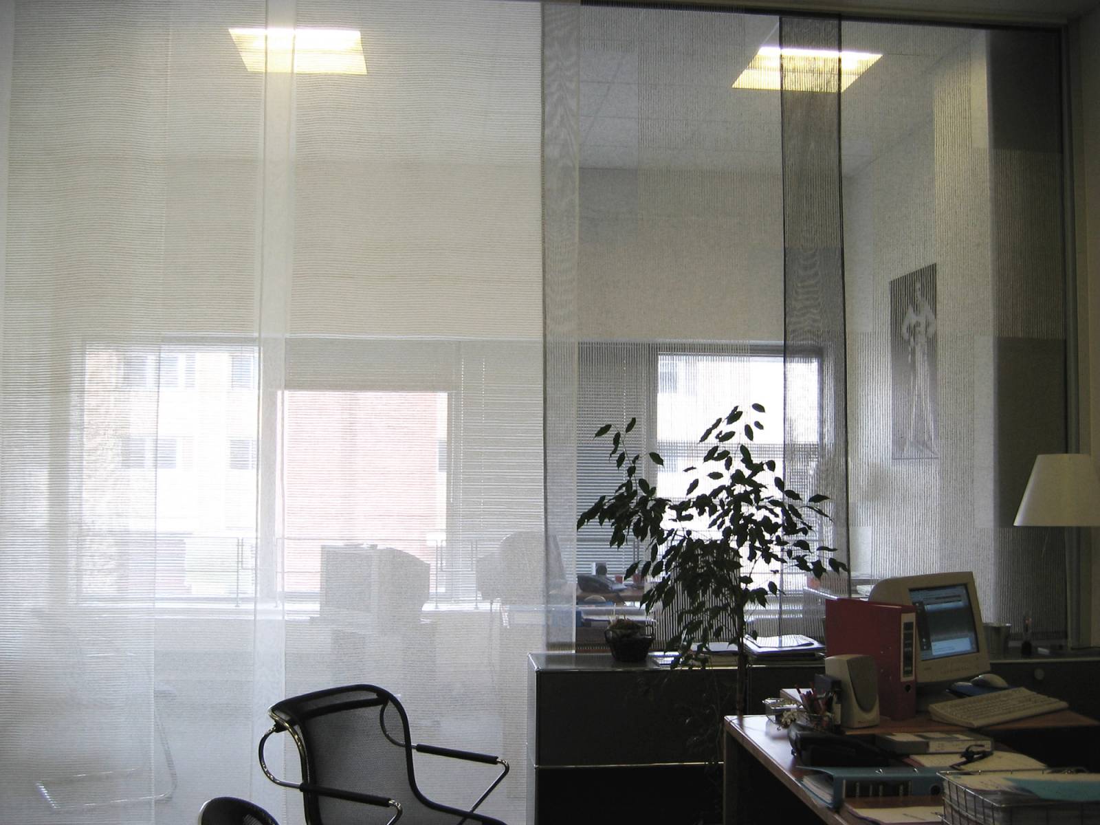 "Siesta H" transparent sliding panel - example 16