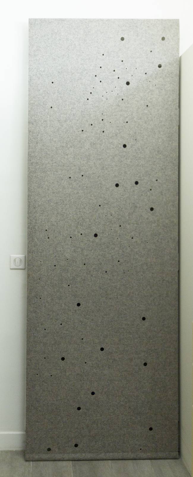 "Milky way" acoustic sliding panel - example 2