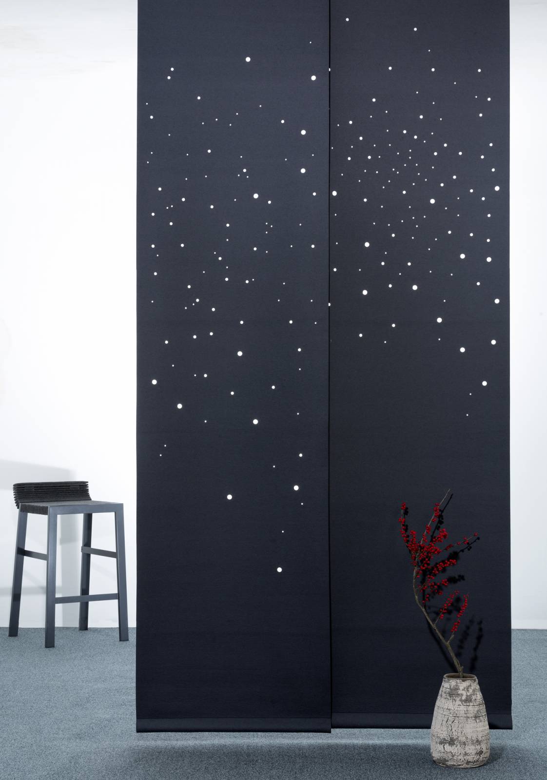 "Milky way" blackout sliding panels