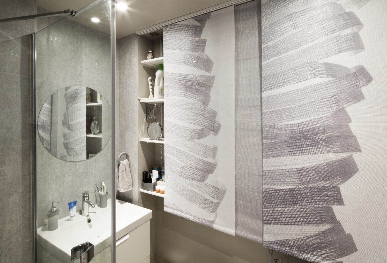 Portes de placard en textile -2
