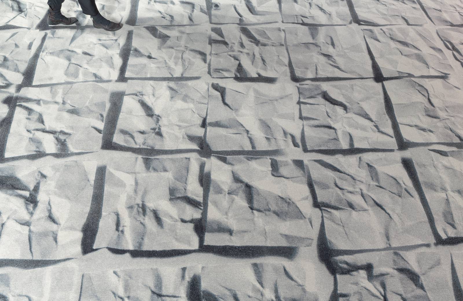 "Lithos" custom trompe l'oeil carpet - example 1