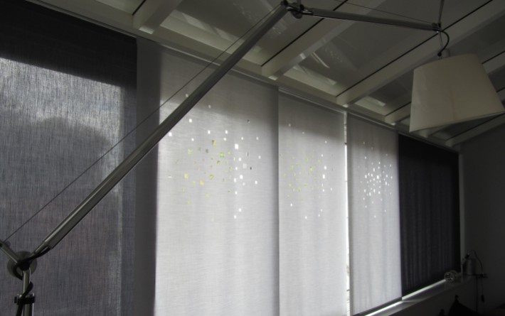 Panneaux japonais translucides "Lumières de la ville" - exemple de réalisation 1