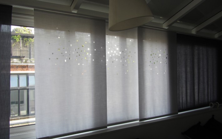 Panneaux japonais translucides "Lumières de la ville" - exemple de réalisation 2