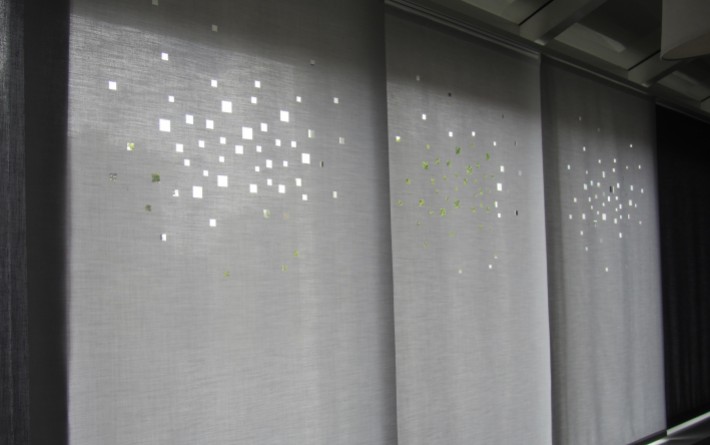 Panneaux japonais translucides "Lumières de la ville" - exemple de réalisation 4