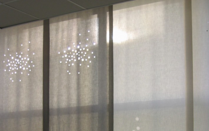 Panneaux japonais translucides "Lumières de la ville" - exemple de réalisation 6