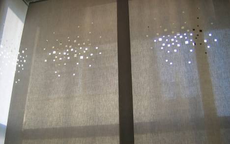 "City lights" translucent sliding panel - example 7