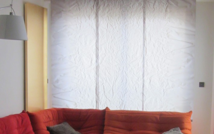 Panneaux japonais trompe l'oeil "Éclats" - exemple de réalisation 1
