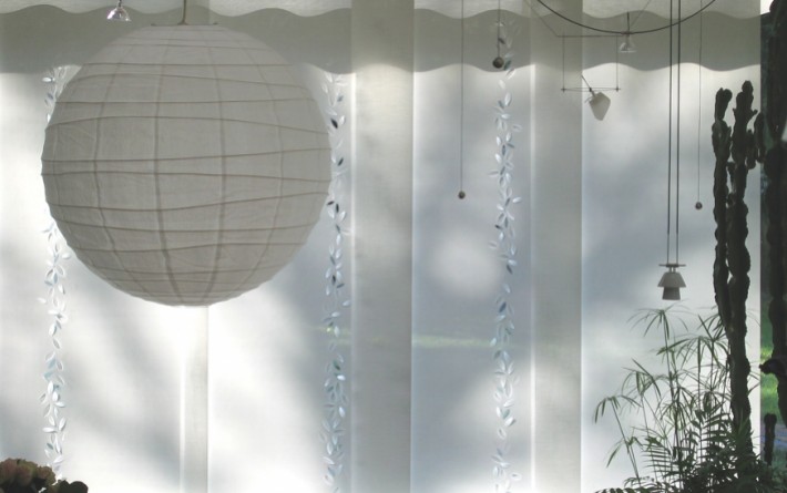 Panneaux japonais écrans solaires "Guirlande de feuilles" - exemple de réalisation 5