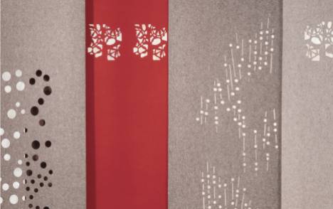 Panneaux japonais acoustiques "Nuage de fleurs" - exemple de réalisation 1