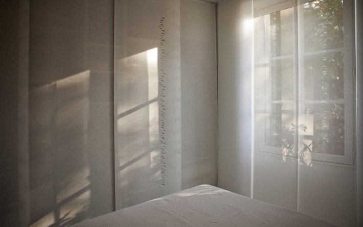 Panneaux japonais écran solaire "Petites lunes" - exemple de réalisation 1
