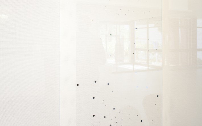 "Milky way" sun screen sliding panel - example 3