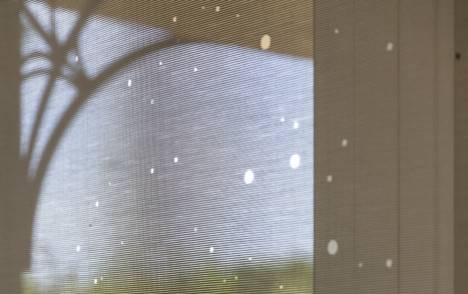 "Milky way" sun screen sliding panel - example 16