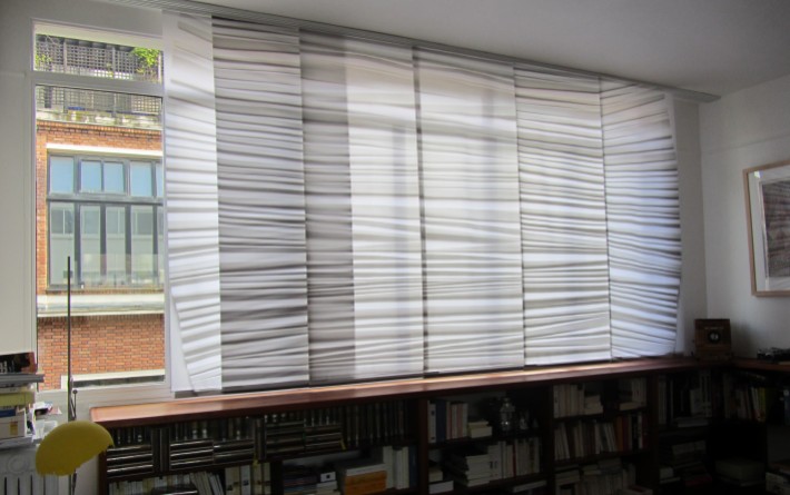Panneaux japonais trompe l'oeil "Plissé" - exemple de réalisation 3