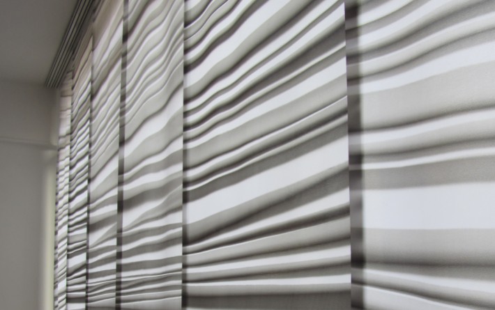 Panneaux japonais trompe l'oeil "Plissé" - exemple de réalisation 4