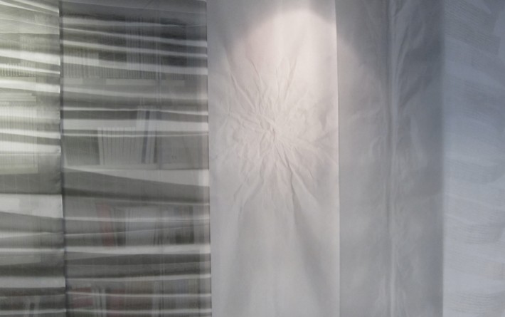 Panneaux japonais trompe l'oeil "Plissé" - exemple de réalisation 5