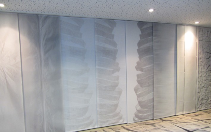 Panneaux japonais trompe l'oeil "Souffle" - exemple de réalisation 1