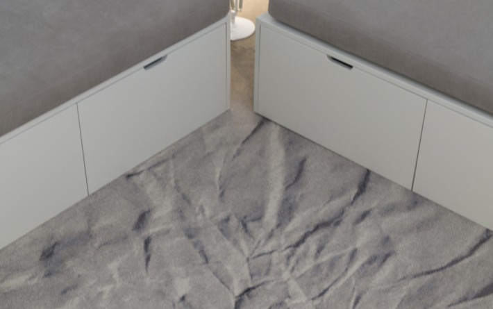 Moquette trompe-l'oeil sur mesure "Géo" - exemple de réalisation 3