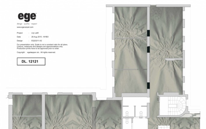 Moquette trompe-l'oeil sur mesure "Géo" - exemple de réalisation 5