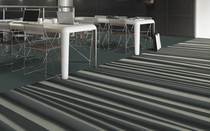 Moquette trompe-l'oeil sur mesure "Plissé" - exemple de réalisation 1