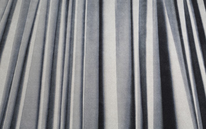 "Pleated" custom trompe l'oeil carpet - example 4