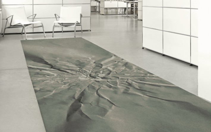Tapis trompe-l'oeil sur mesure "Géo" - exemple de réalisation 2
