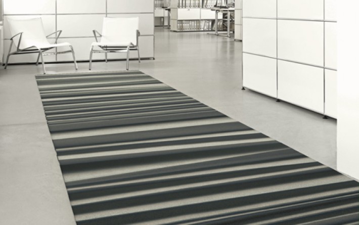 Tapis trompe-l'oeil sur mesure "Plissé" - exemple de réalisation 1