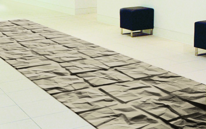 Tapis trompe-l'oeil sur mesure "Lithos" - exemple de réalisation 2