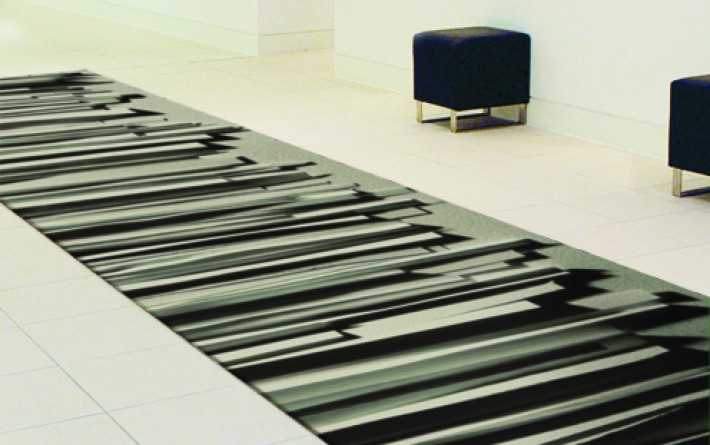 Tapis trompe-l'oeil sur mesure "Stratos" - exemple de réalisation 1