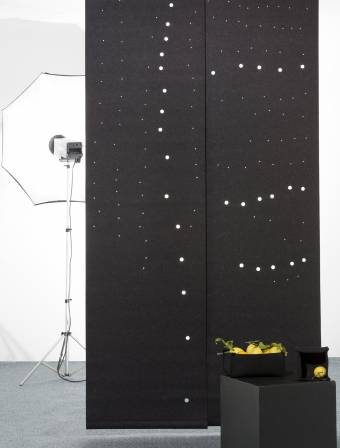 "Fireflies" acoustic sliding panels