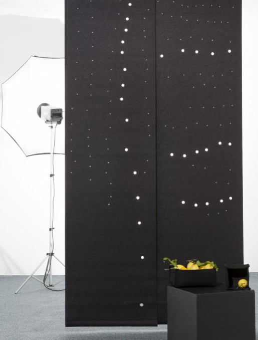 "Fireflies" blackout sliding panels