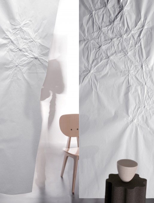 Panneau japonais trompe-l'oeil "Mina"