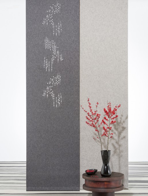 "Cloud of flowers" acoustic sliding panels