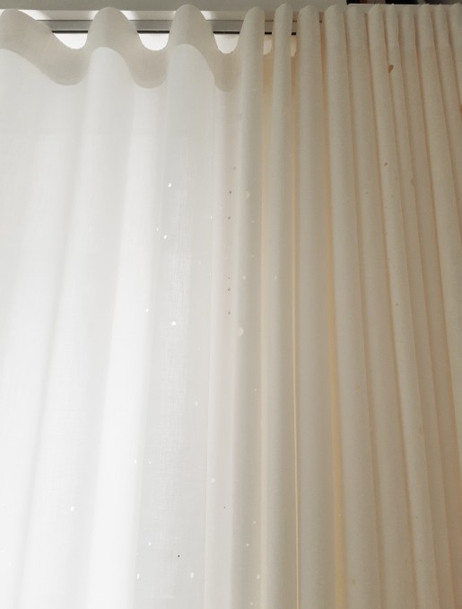 Rideau wave translucide