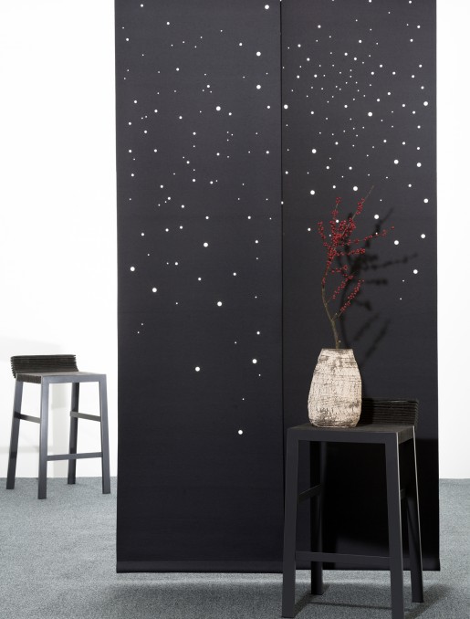 "Namad" sliding panels - Acoustic Felt - Milky way