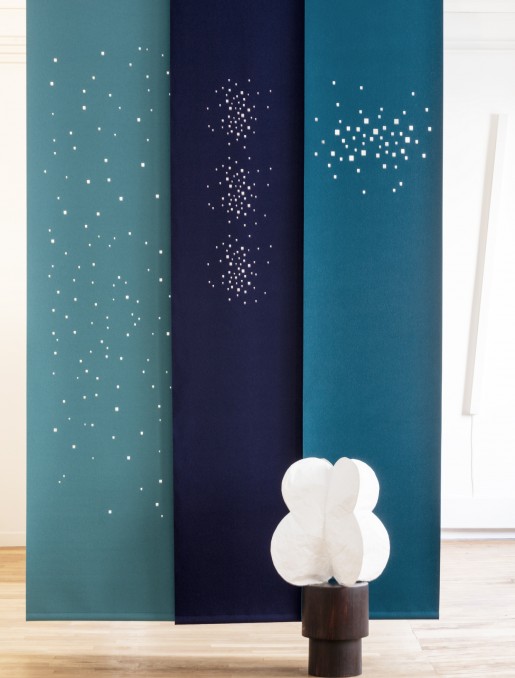 "Namad" sliding panels - Acoustic Felt - Lights