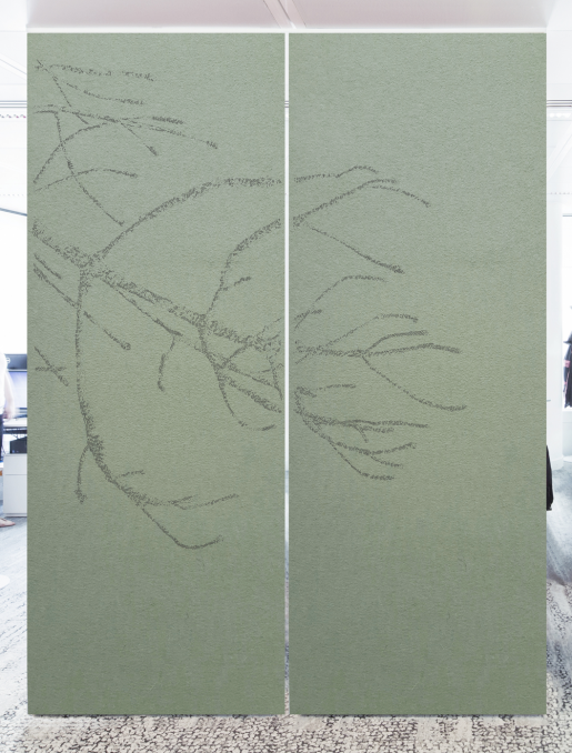 Panneaux acoustique en feutre PE - dessin "pin" 
