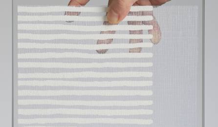 Parois en verre transparentes "sieste blanc" : fabrics