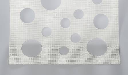 "Bubbles" sun screen sliding panel fabric : 86 white