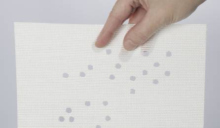 Tissu "Champagne" écran solaire pour panneaux japonais : 86 blanc