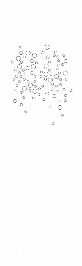"Bubbles" translucent sliding panels